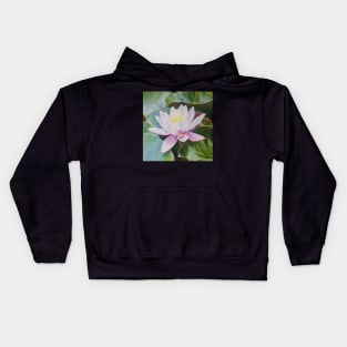 Transcend - water lily painting Kids Hoodie